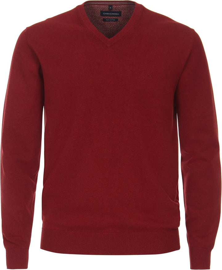 CASAMODA Herren Pullover M Mittelrot, M Mittelrot