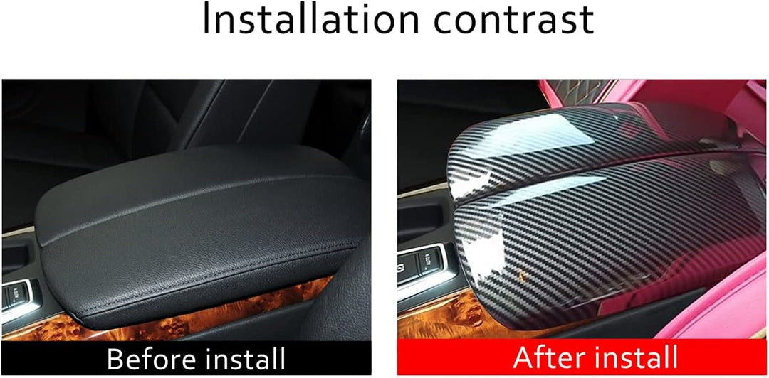 Mittelkonsole Armlehnen-Abdeckung aus ABS-Kunststoff, für X5 E70 X6 E71 2007–2013, Auto-Innenzubehör