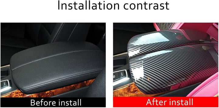 Mittelkonsole Armlehnen-Abdeckung aus ABS-Kunststoff, für X5 E70 X6 E71 2007–2013, Auto-Innenzubehör