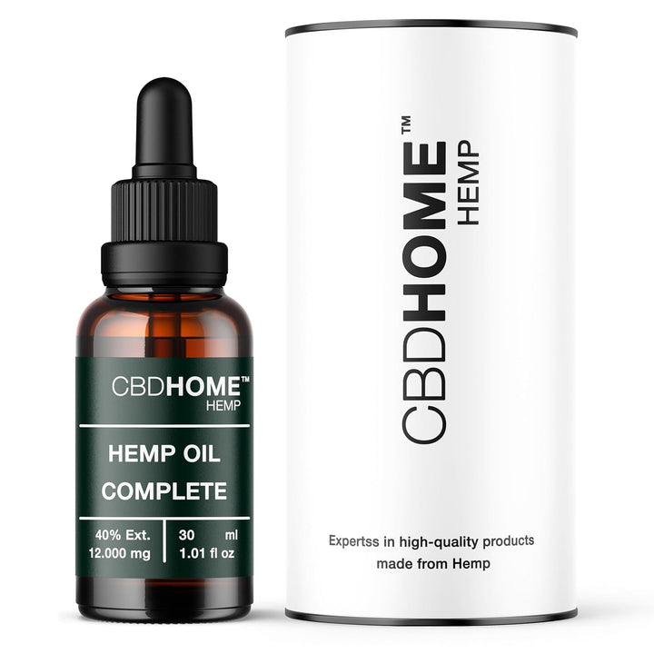 Hanföl 40% Max - 30 ml - Basis aus bio-zertifiziertem Kokosöl und Hanfsamenöl - Kaltgepresst - Ohne