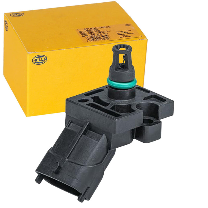 HELLA 6PP 009 403-131 Sensor, Ladedruck - 4-polig - geschraubt - mit Dichtung