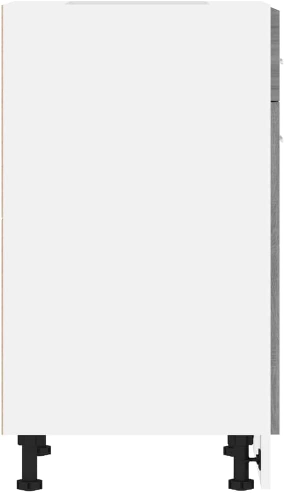 vidaXL Unterschrank mit Schublade Grau Sonoma 50x46x81,5 cm