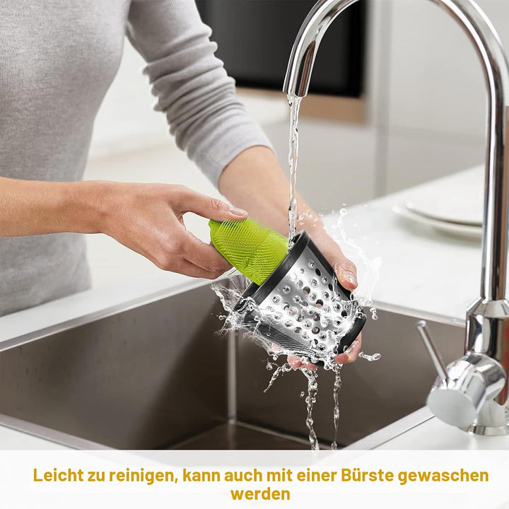 Gemüseschneider Elektrisch 150W Gemüsehobel mit 5 Klingeneinsätzen, Multifunktionsreibe Elektrische