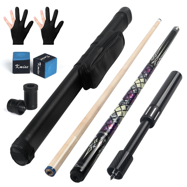 Kmise Professioneller Pool-Queue-Stick – 19 20 21 oz Queue-Sticks aus kanadischem Ahorn, Schaft mit