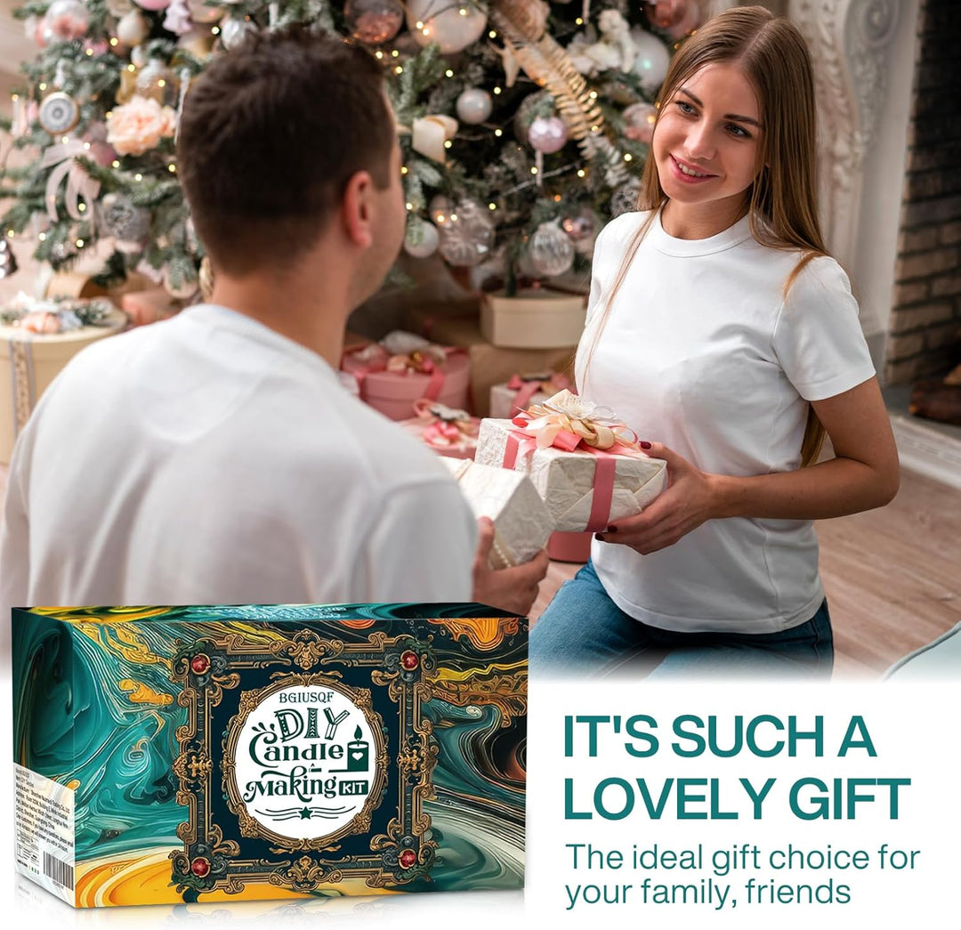 BGIUSQF Kerzen Selber Machen Set, DIY Kerzenherstellung Kit, Duftkerze Geschenke Kerzenherstellung K