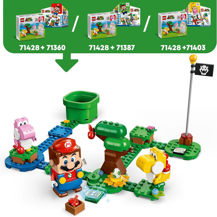 LEGO Super Mario Yoshis Wilder Wald – Erweiterungsset, Spielzeug mit 2 Yoshi-Figuren aus Steinen für