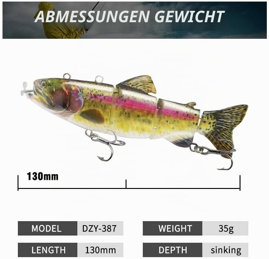 ods lure Robotic Schwimmköder USB wiederaufladbar Fischköder mit LED Licht Elektrischer Angelköder m