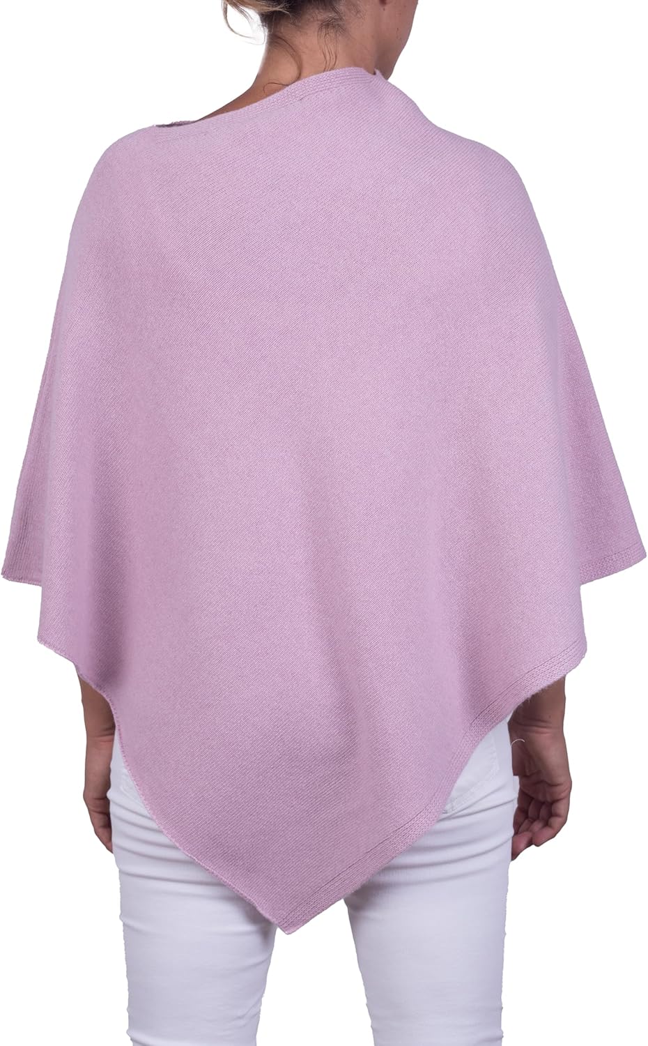 Kaschmirmischung Poncho Frau Made in Italy Merinowolle Kaschmir Schwarz Beige Weiss Blau Grau Strick