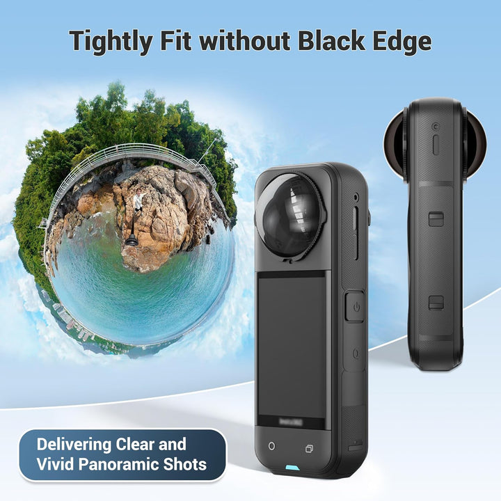 JJC ND Filter für Insta360 X5,Neutraldichtefilter ND 16 Filter für Insta 360 X5 Objektiv,ND16 Graufi