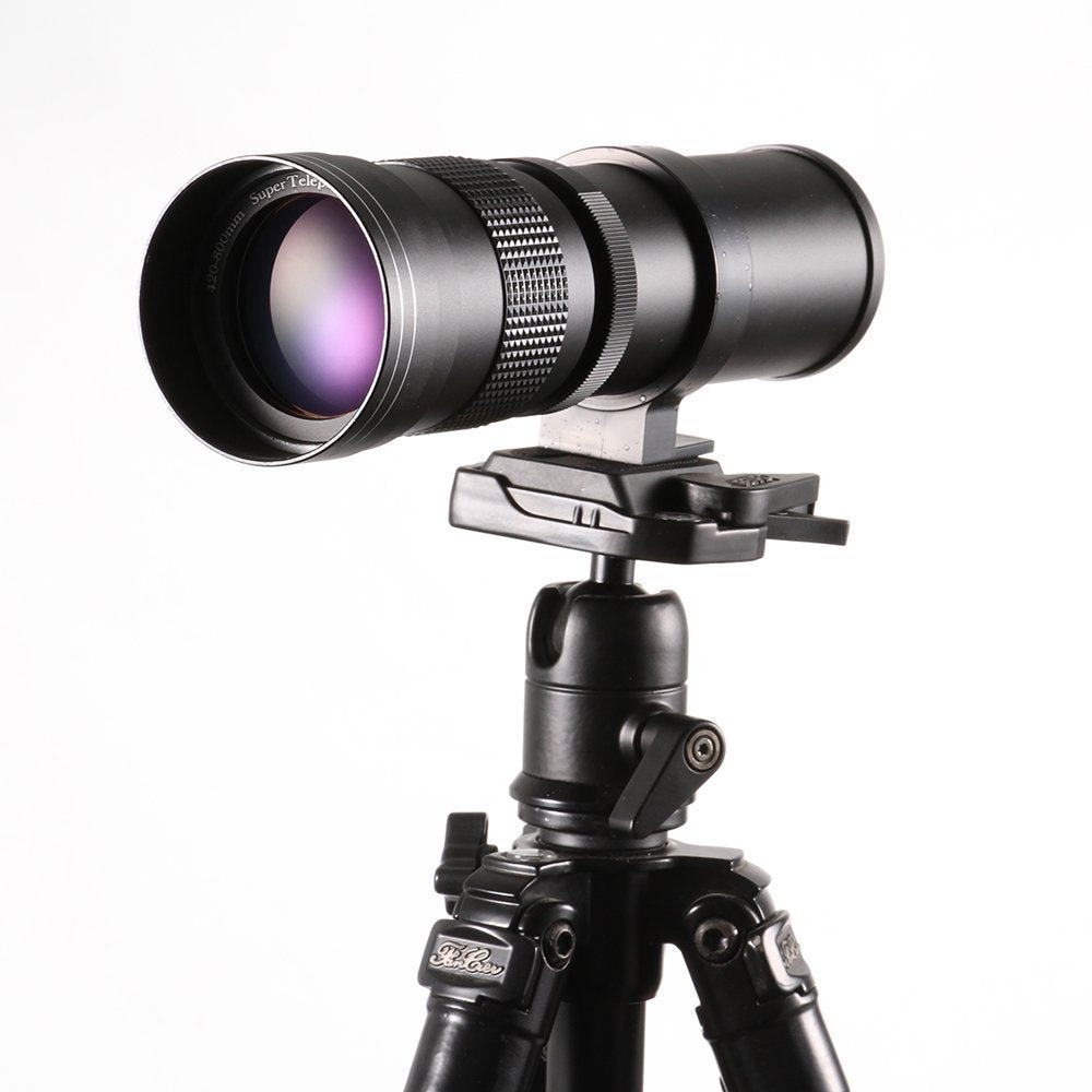 Hersmay 420-800mm f/8.3-16 Super Tele Zoom Objektiv Teleobjektiv Zoomobjektiv Vario-Objektiv Lens fü