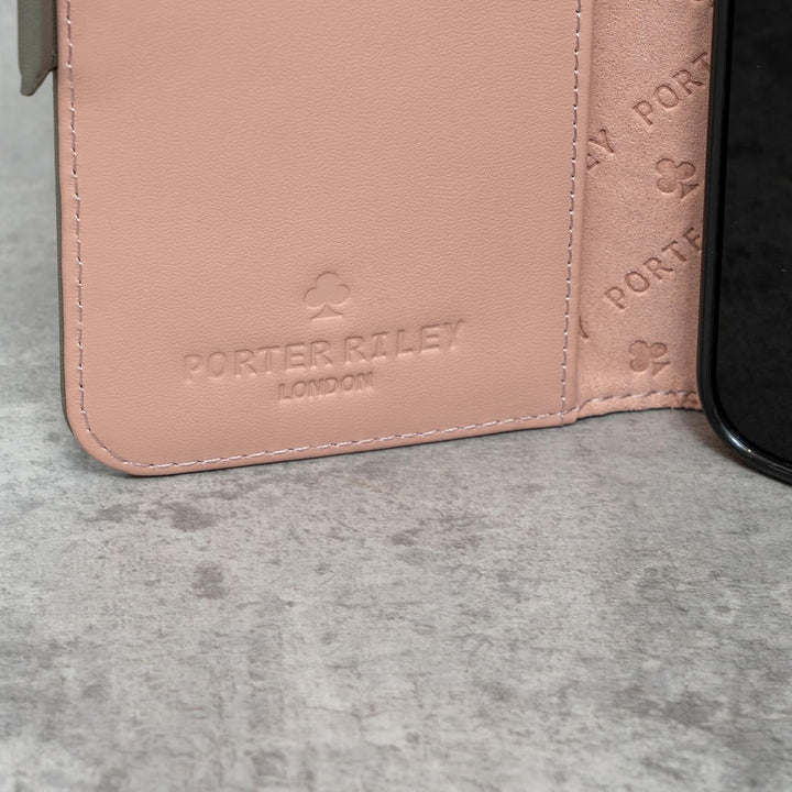 Porter Riley - Lederhülle für iPhone 11 (6,1"). Hochwertiges Echtleder-Ständer/Cover/Brieftasche/Kla