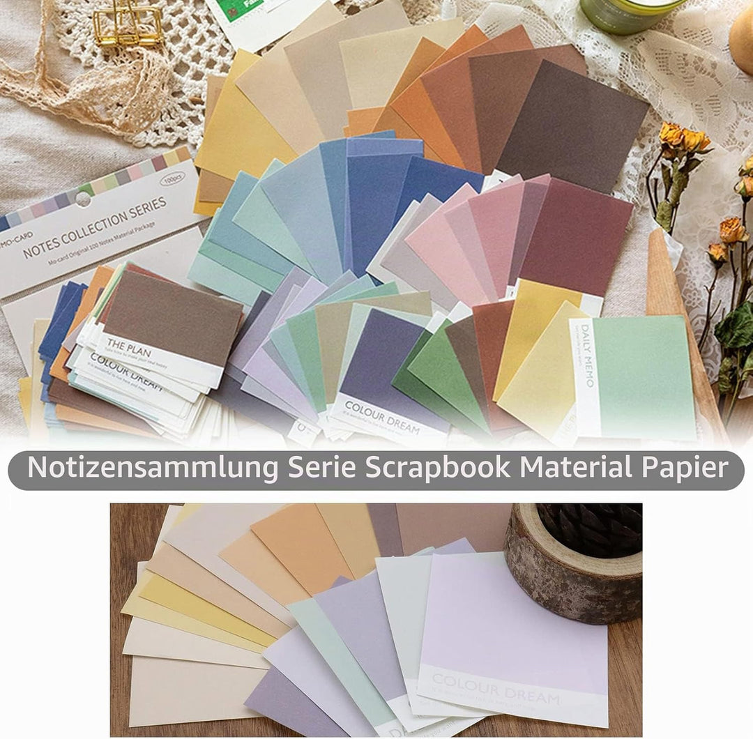 Create idea 200 Stück Dekoratives Papier DIY Zubehör für Scrapbooking Tagebuch Notizbuch Zeitplaner
