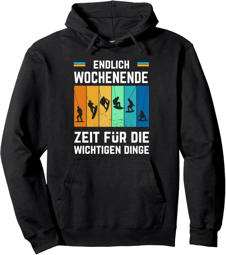 Wakeboard Spruch zum zum Waken fürs Wakeboarden Pullover Hoodie