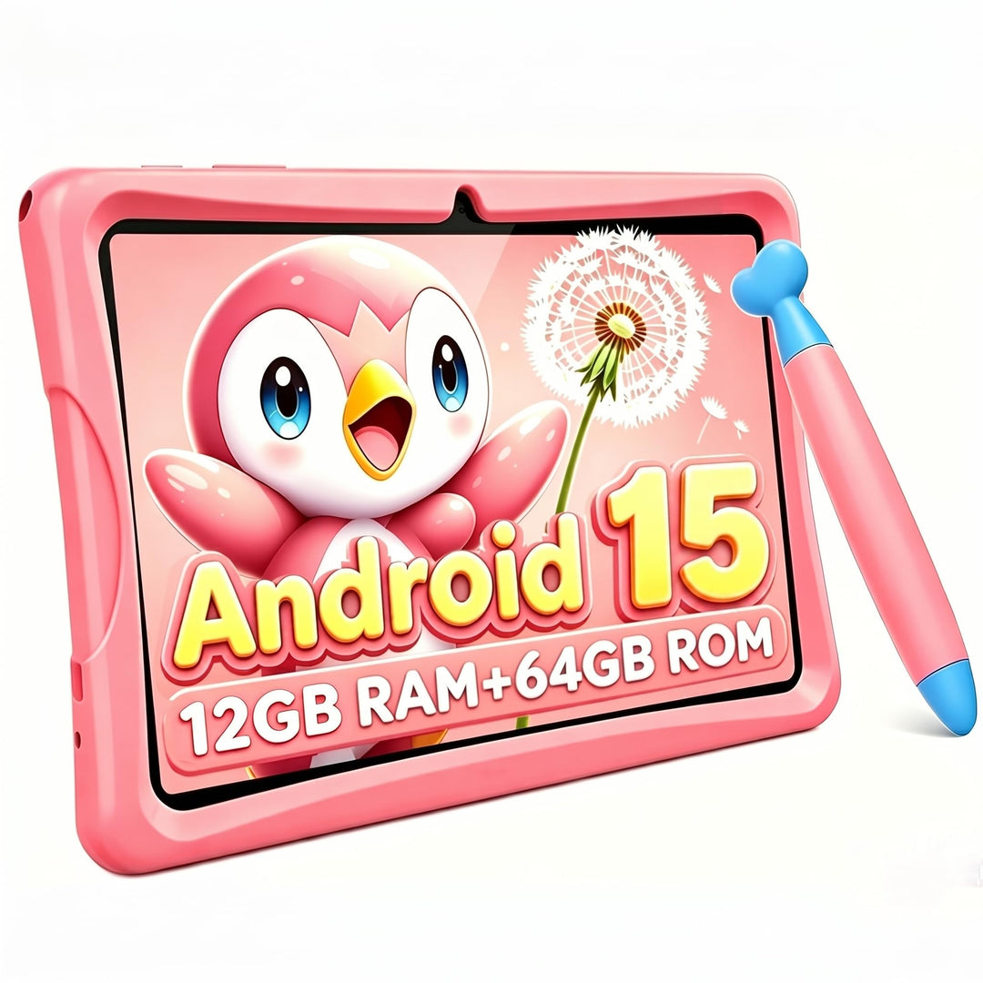 TABWEE K10 Kinder Tablet 10 Zoll, 12 GB RAM + 64 GB ROM (TF 2 TB) | Kids Tablet mit Elternkontrolle,