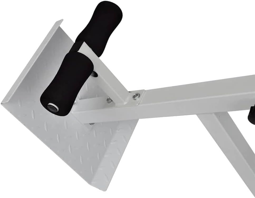 Rücken und Bauchtrainer aus Stahl, höhenverstellbar 5 Stufen 80 bis 90 cm, gepolstert, 120 x 55 cm,