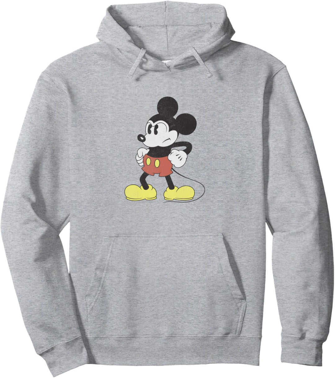 Disney Mickey And Friends Mickey Mouse Retro Grumpy Pullover Hoodie