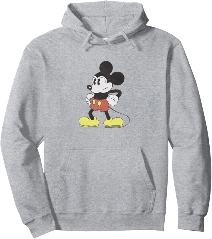 Disney Mickey And Friends Mickey Mouse Retro Grumpy Pullover Hoodie