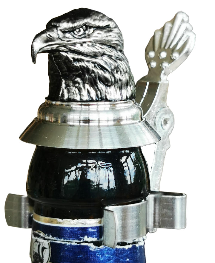 Flaschendeckel Zinn, Bierflasche Zinn Deckel, Bierflaschendeckel, Adler, Adlerkopf, Eagle