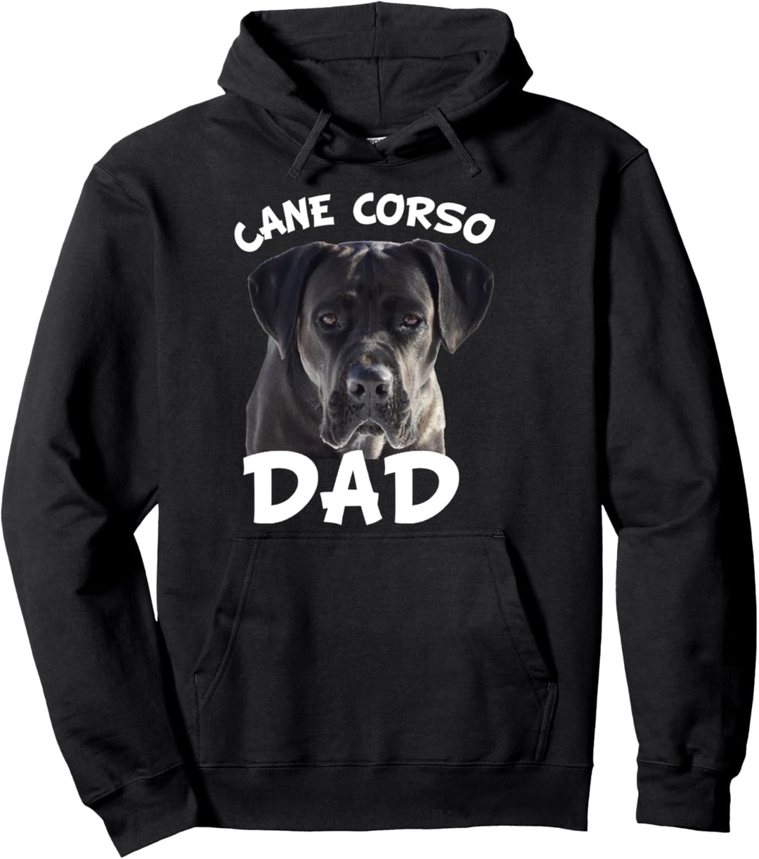 Cane Corso Dad Schwarz Italienisches Mastiff Hund Geschenk Pullover Hoodie