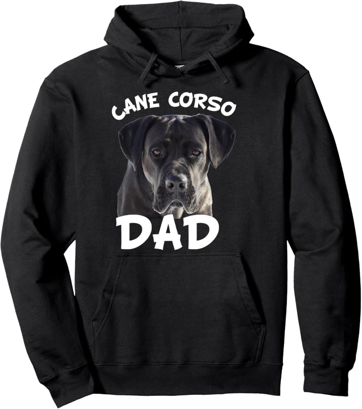 Cane Corso Dad Schwarz Italienisches Mastiff Hund Geschenk Pullover Hoodie