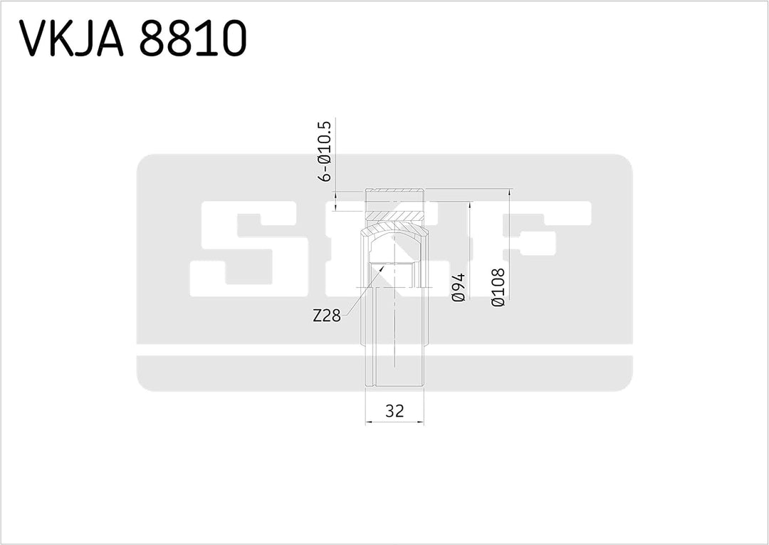 SKF VKJA 8810 Gleichaufgelenk