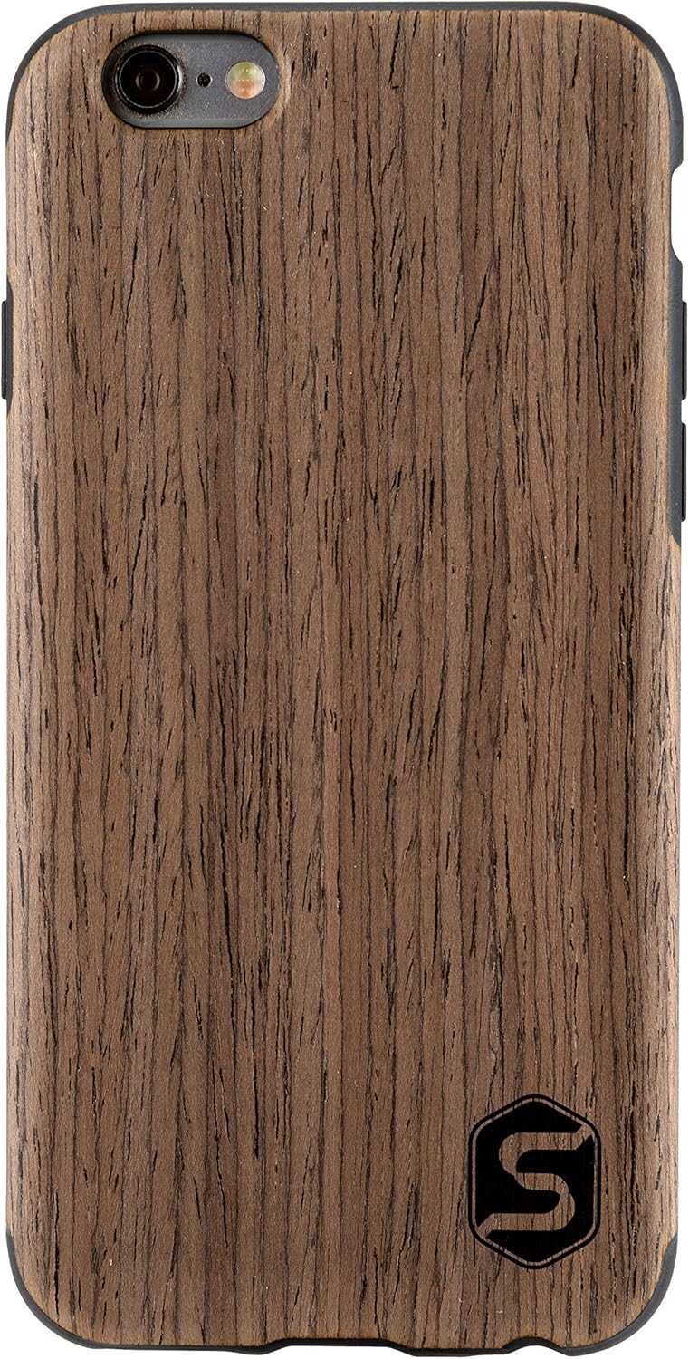 SEBASTIAN STURM Handyhülle "MAXI" | Hergestellt aus echtem Holz "Black Walnut" in einer TPU-Hülle |