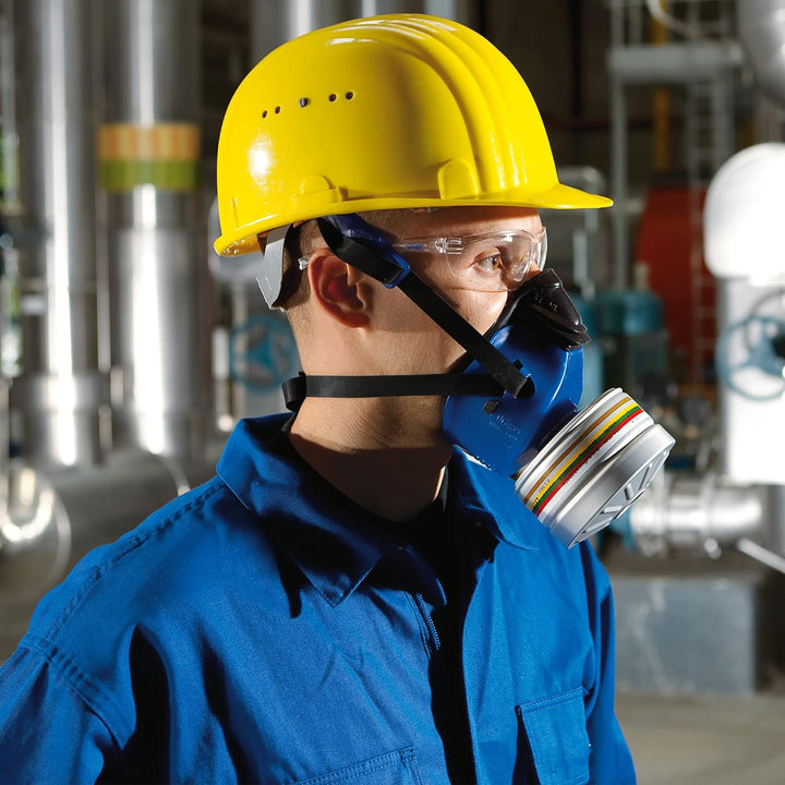 Dräger X-plore 4740 Halbmaske aus Silikon | Gr. M/L | Mehrweg Atemschutz-Maske für den Einsatz mit w