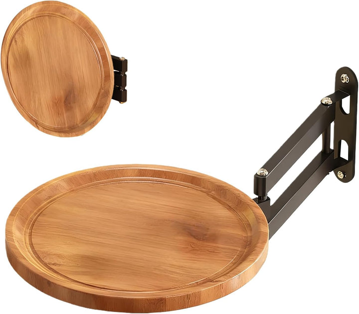 Wandmontierbarer Klapptisch | Ausziehbare Wand Schreibtisch | Runder Klappbarer Tisch - Für Küche Ba