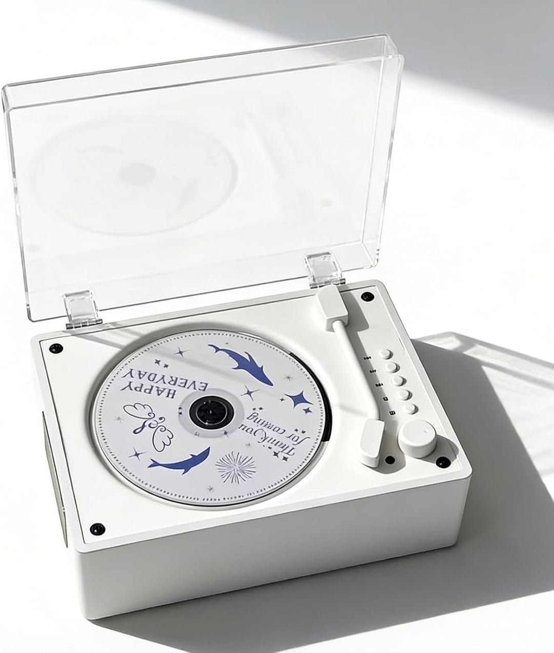 JAOGAUS CD Player, Bluetooth 5.4 Desktop CD Player, Tragbarer CD Player mit HiFi Lautsprechern, Fern