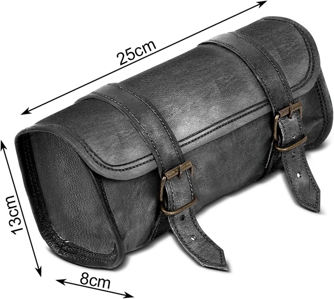 Werkzeugrolle Leder für Chopper/Custombike Custom Iron LR3 schwarz CB56112