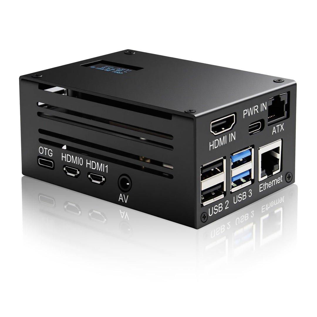 Geekworm KVM-A3 Kit for Raspberry Pi 4 Open-Source KVM Over IP, Support PiKVM V3 HDMI