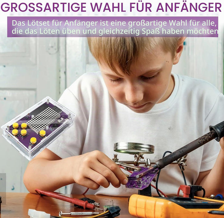 DIY Handheld spielkonsole, Lötübungsset, Löt Bausatz kit, Elektronik Bausatz für Studenten Lernen un