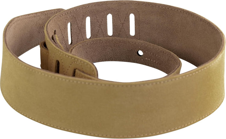 Levy's Gitarrengurt (Veloursleder, ca. 6,4 cm breit) goldbraun Bräunen, Bräunen