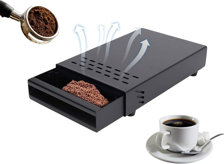 Kaffee Klopfbox Schublade, AbklopfbehäLter Sudschublade, Kaffeesatz Klopf Box BehäLter Espresso Schu