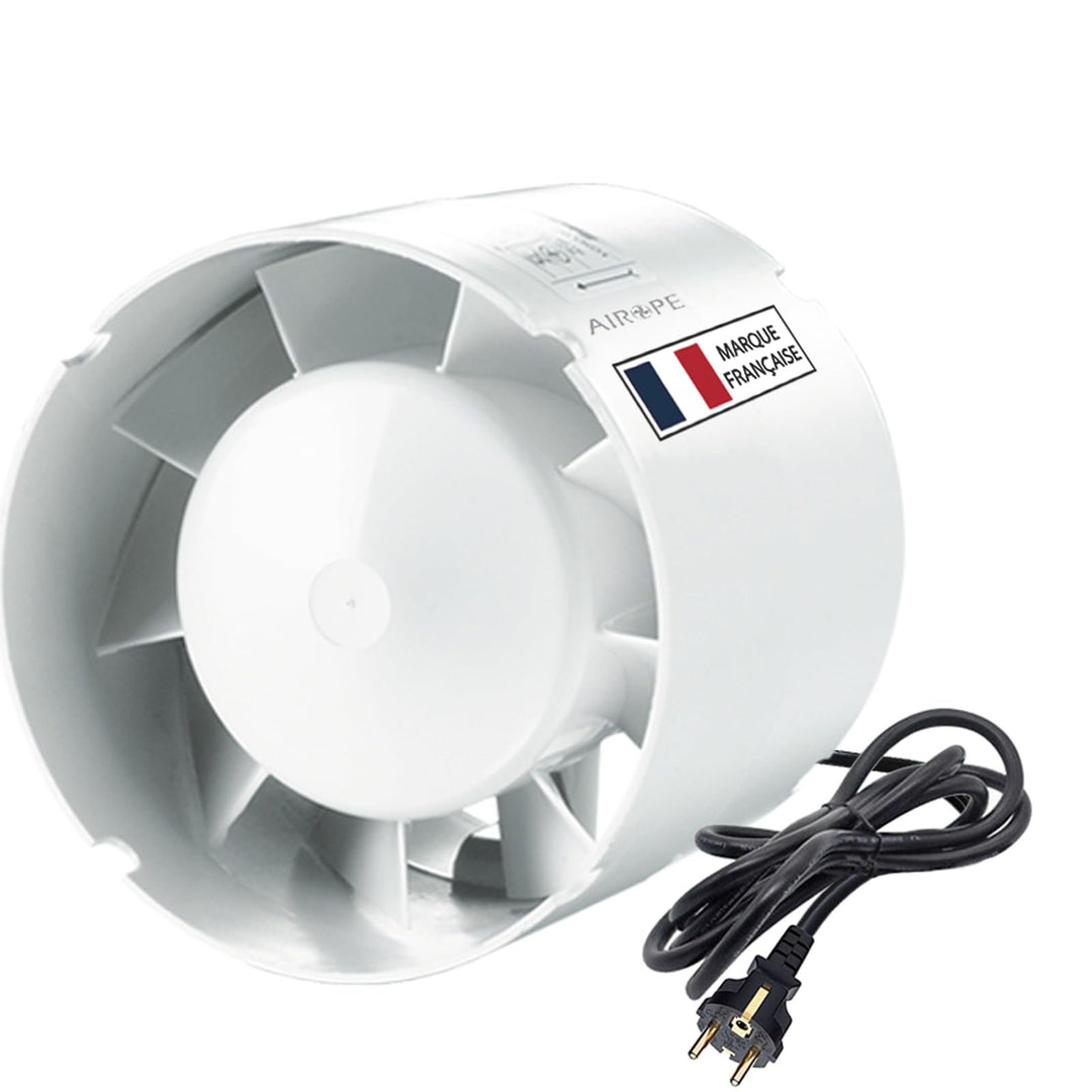 Kanal Rohrventilator,Inline-Abluftventilator 150 mm,305 m3/h,Hohe Qualität,Leise,Für Bad,WC,Küche,Ge
