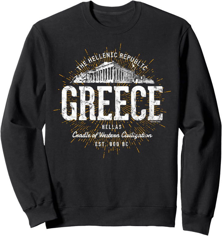 Greece Vintage Stil Retro Griechenland Sweatshirt