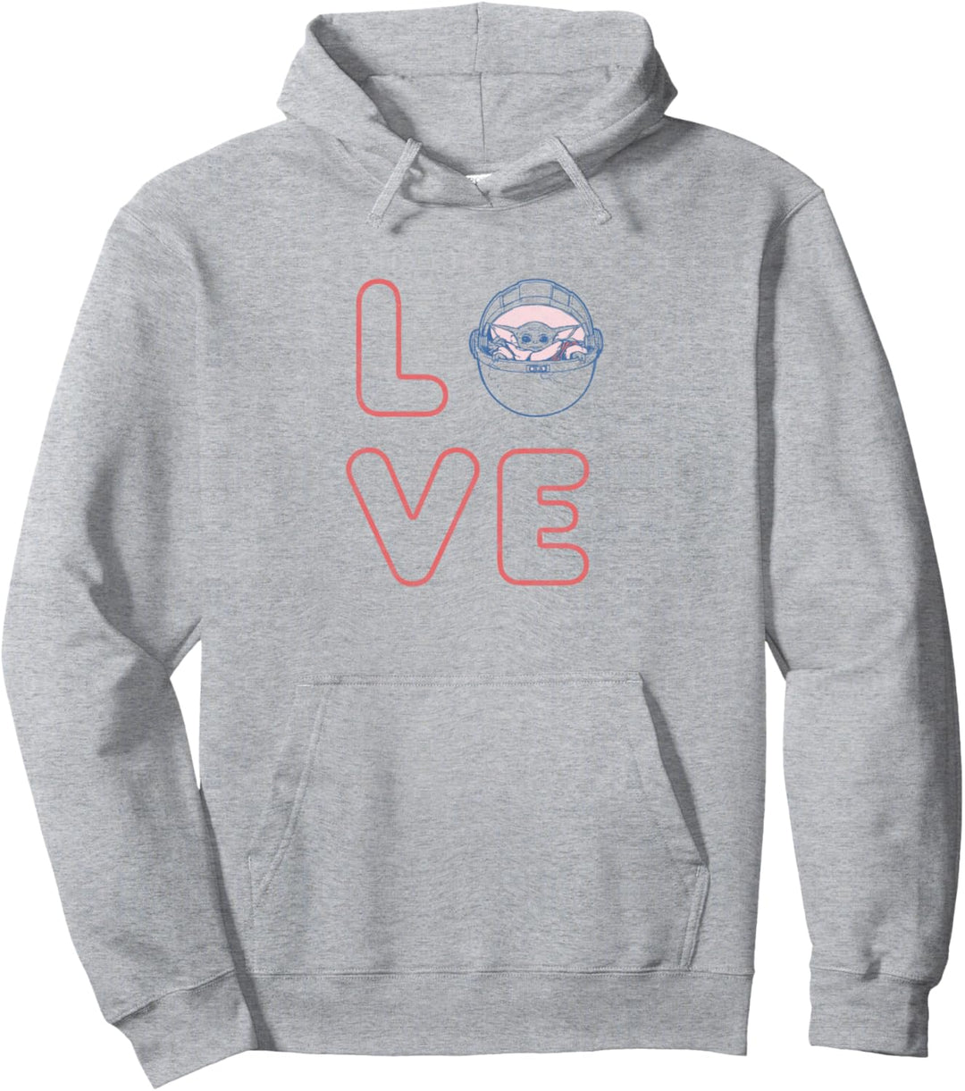 Star Wars: The Mandalorian The Child In Pod Love Valentine Pullover Hoodie