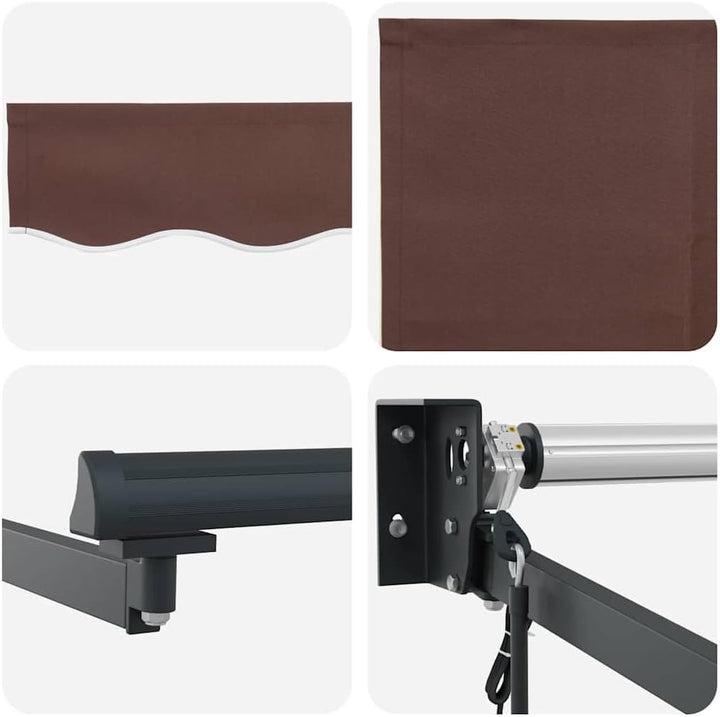 vidaXL Markise Automatisch Braun 300x250 cm 300 x 250 cm Braun, 300 x 250 cm Braun