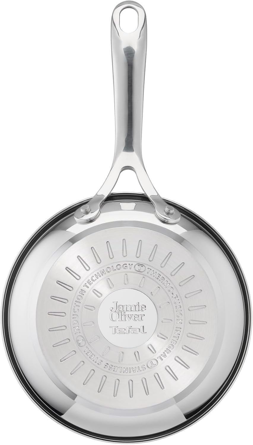 Jamie Oliver by Tefal Cook's Direct On Bratpfanne 20 cm, Antihaft, Induktionstauglich, Backofenfest,