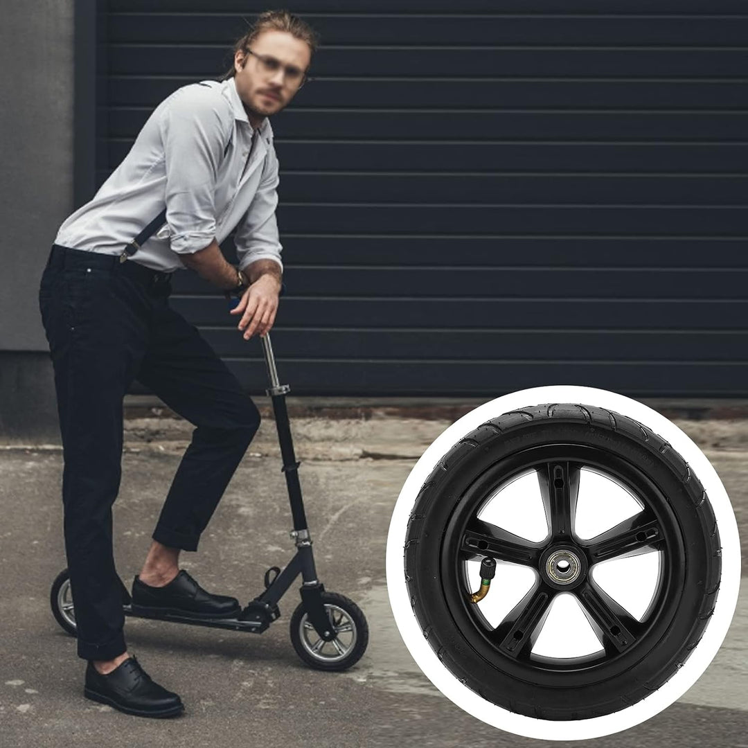 Scooter Ersatzräderset, 8 Zoll 200x45 pneumatisches Rad Schlauch Anti-Rutsch Starker Grip Stossdämpf