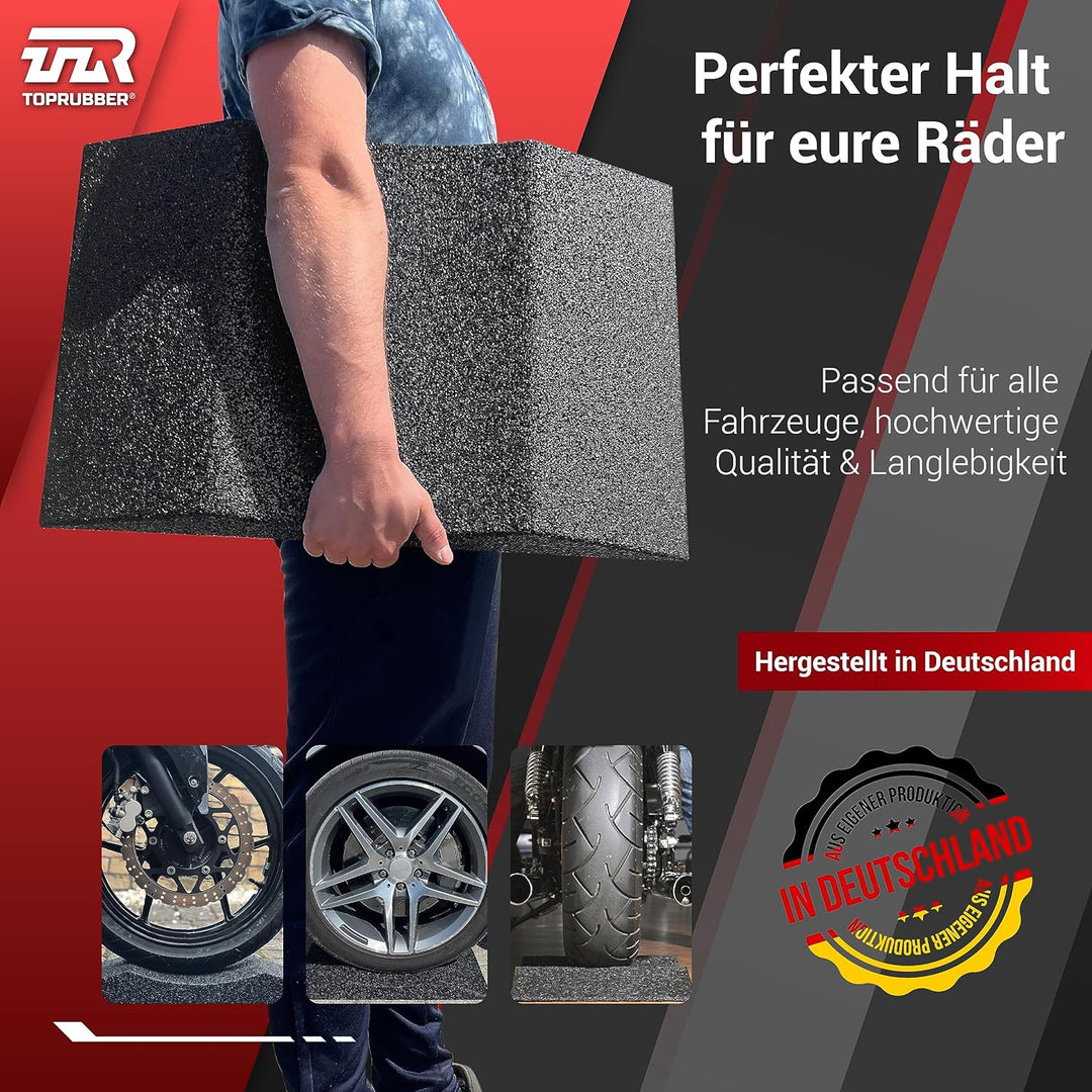 TopRubber® 2X Reifenschuh 400er Set in schwarz Reifenschoner aus Gummigranulat