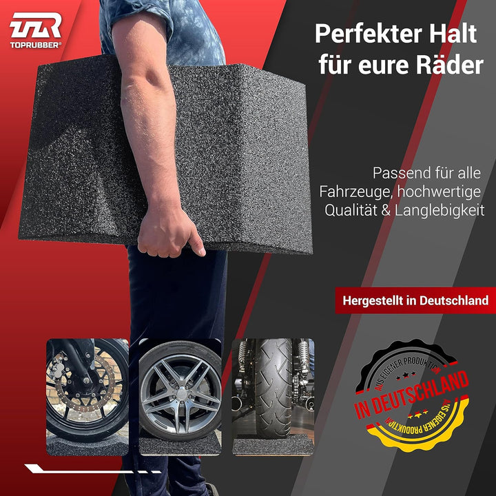 TopRubber® 2X Reifenschuh 400er Set in schwarz Reifenschoner aus Gummigranulat