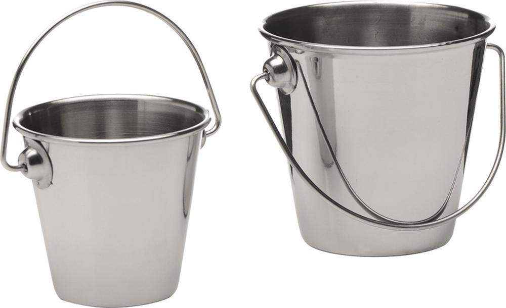 APS 40630 Servier-/Saucen-Eimer-Set SNACKHOLDER, 4er-Set, Oben Ø 7 cm, Höhe 6,5 cm, 0,15 Liter, Edel