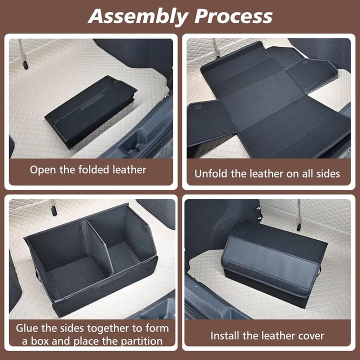 Kofferraum Organizer - Kofferraumtasche mit Deckel, Auto Kofferraum Wasserdicht, Aufbewahrungsbox Au