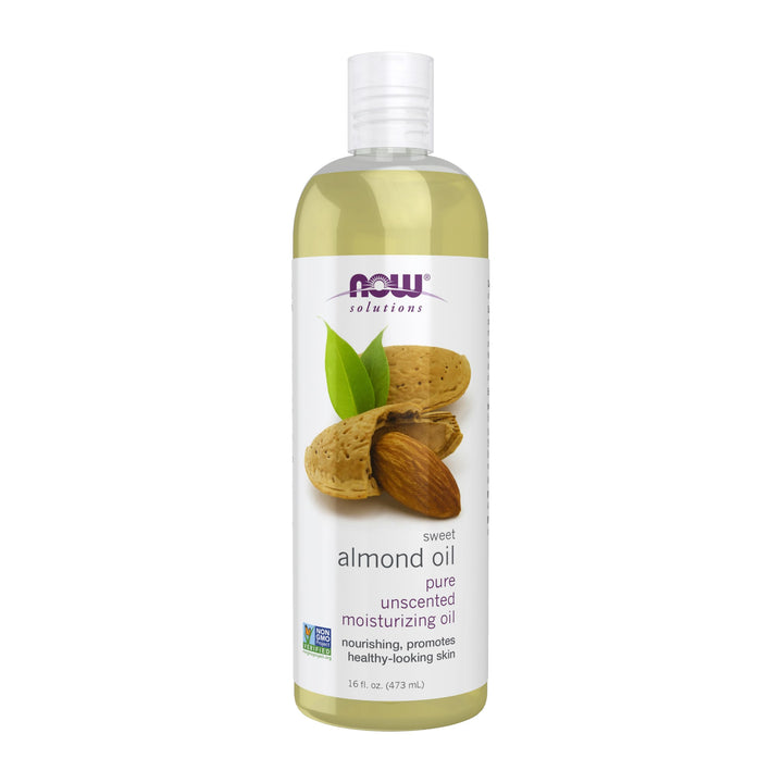 Now Foods Solutions Sweet Almond Oil (Mandelöl) Hautpflege, 473ml flüssig 473 ml (1er Pack), 473 ml