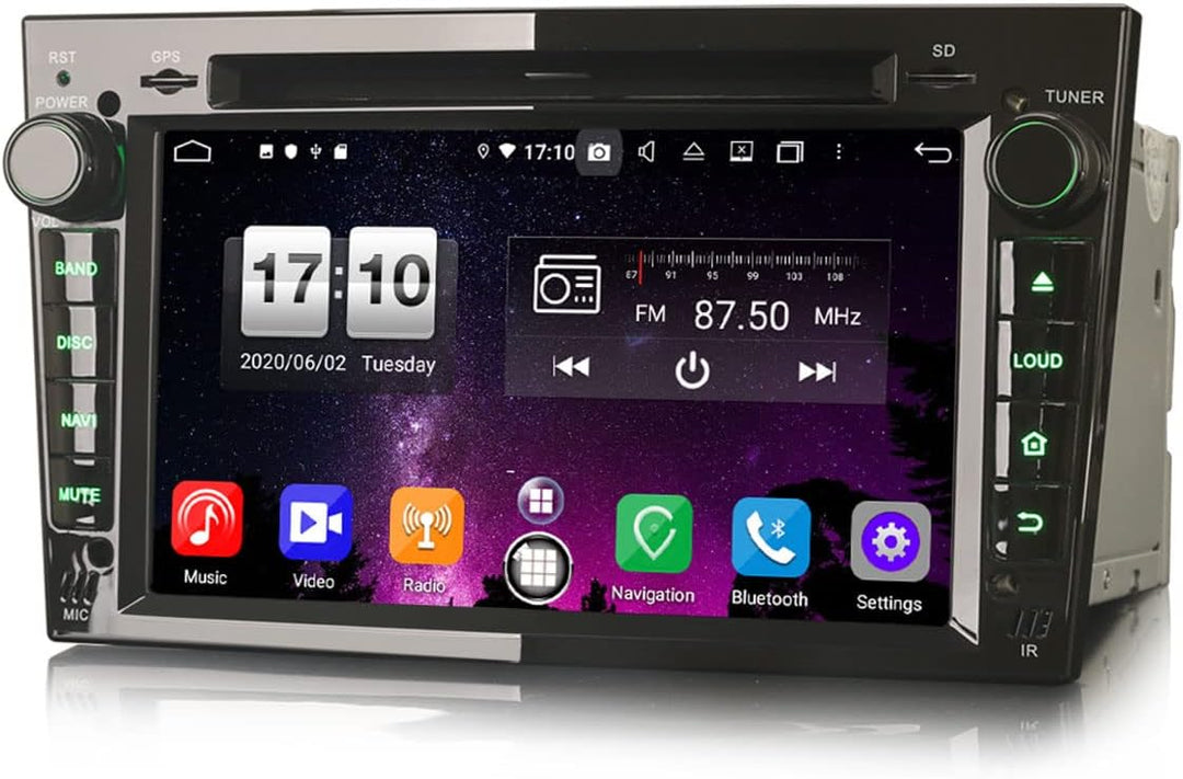 Erisin 8-Kern Android 11 Autoradio Mit GPS Navi für Opel Antara Astra Corsa C/D Meriva Signum Vivaro