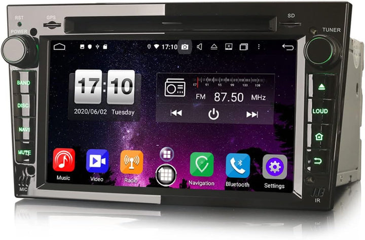 Erisin 8-Kern Android 11 Autoradio Mit GPS Navi für Opel Antara Astra Corsa C/D Meriva Signum Vivaro