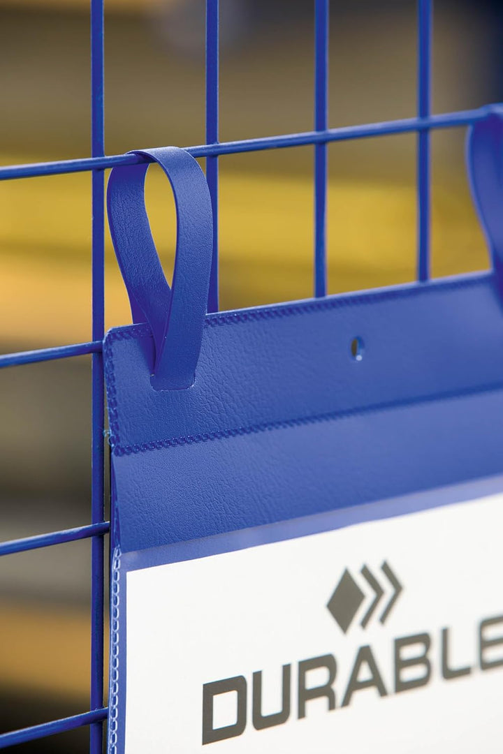 Durable Gitterboxtasche (A5 quer) Packung à  50 Stück blau, 174907 A5 Querformat, A5 Querformat