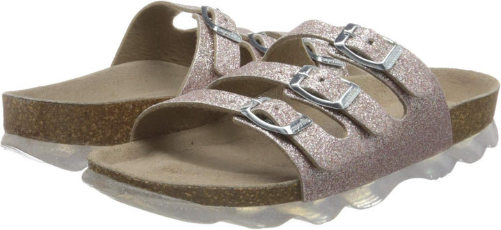 Superfit Mädchen Fussbettpantoffel Pantoffeln 25 EU Bronze 9000, 25 EU Bronze 9000