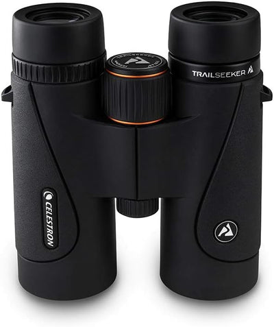 Celestron 71406 TrailSeeker 10x42 BaK-4 Prismen-Fernglas, Schwarz, TrailSeeker 10x42 BaK-4 Prism